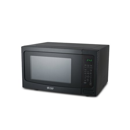 COMMERCIAL CHEF 1.6 Cu. Ft. Countertop Microwave with Touch Controls & Digital Display, Black Microwave CHM16MB6